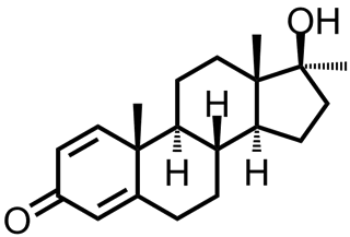 Poudre cristalline blanche de stéroïdes de bâtiment de muscle de CAS 72-63-9 Dianabol Methandrostenolone